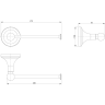 Держатель для туалетной бумаги LEMARK PUSHKIN хром LMA-8623S-C