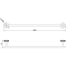 Полотенцедержатель LEMARK BELUGA LMA-8013S-C хром
