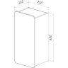 Полупенал LEMARK OLIVIA 35 см подвесной, 1 дверный, открывание лево/право, корпус Дуб кантри, фасад белый глянец LM08OL35PL